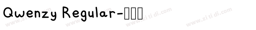 Qwenzy Regular字体转换